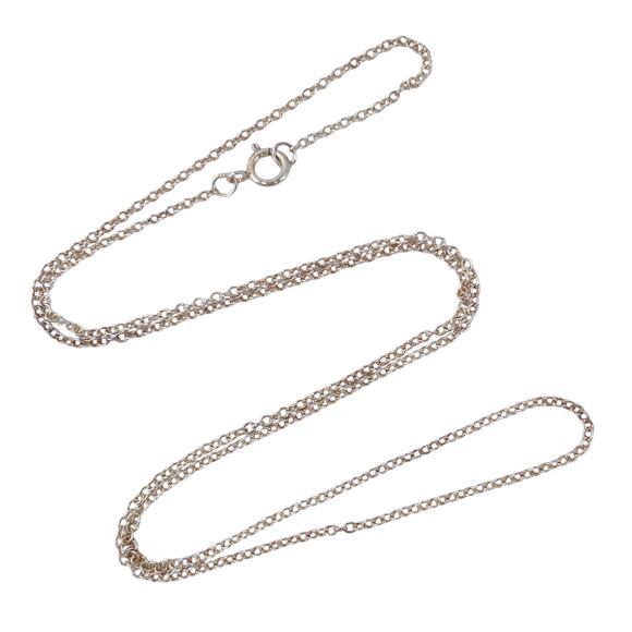 MSCO Cable Link Necklace | Vintage Sterling Silver 925 | 18" - Picture 1 of 3